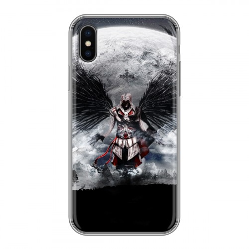 Дизайнерский силиконовый чехол для Iphone x10 Assassins Creed