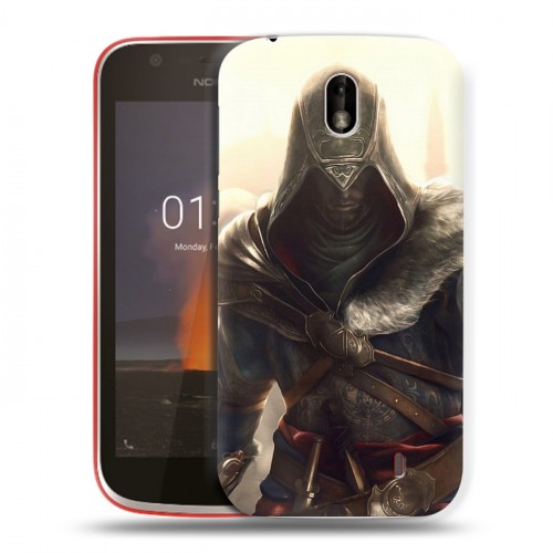 Дизайнерский пластиковый чехол для Nokia 1 Assassins Creed