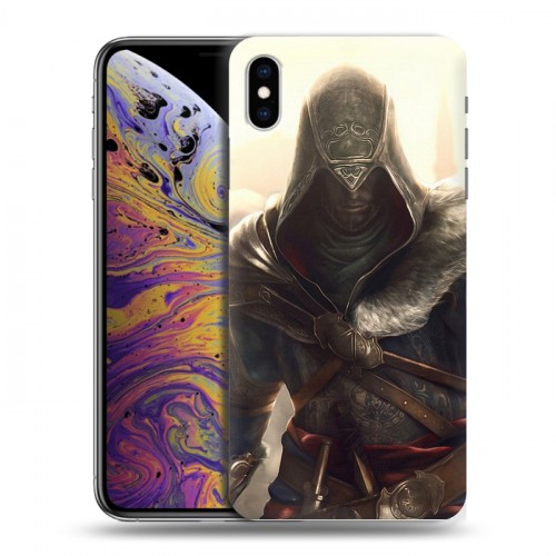 Дизайнерский силиконовый чехол для Iphone Xs Max Assassins Creed