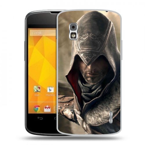 Дизайнерский пластиковый чехол для LG Google Nexus 4 Assassins Creed