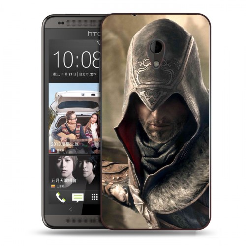 Дизайнерский силиконовый чехол для HTC Desire 700 Assassins Creed