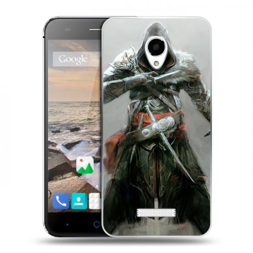 Дизайнерский силиконовый чехол для Micromax Canvas Spark Assassins Creed