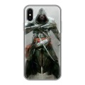 Дизайнерский силиконовый чехол для Iphone x10 Assassins Creed