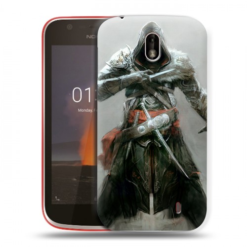 Дизайнерский пластиковый чехол для Nokia 1 Assassins Creed