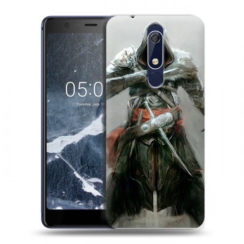 Дизайнерский пластиковый чехол для Nokia 5.1 Assassins Creed