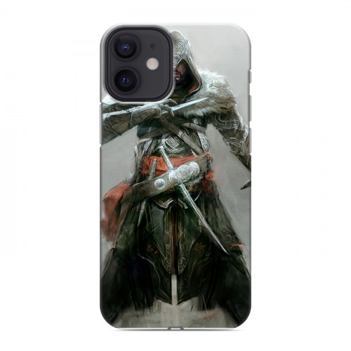 Дизайнерский силиконовый с усиленными углами чехол для Iphone 12 Mini Assassins Creed