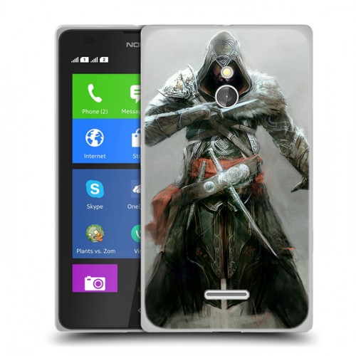 Дизайнерский силиконовый чехол для Nokia XL Assassins Creed