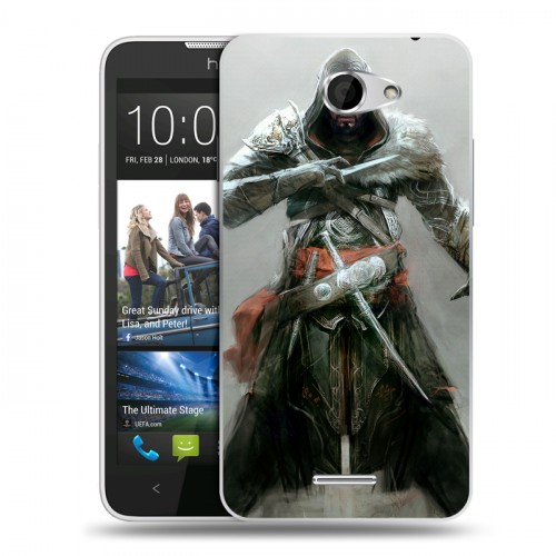 Дизайнерский пластиковый чехол для HTC Desire 516 Assassins Creed