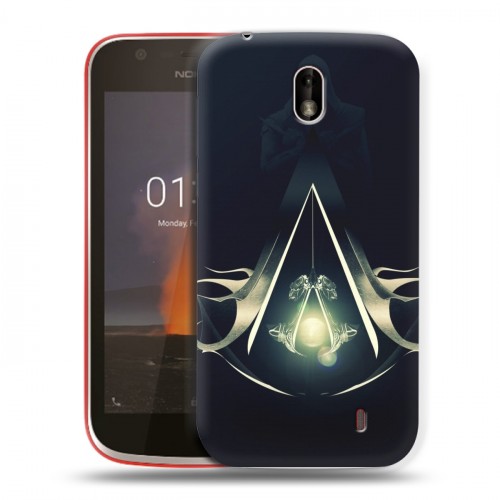 Дизайнерский пластиковый чехол для Nokia 1 Assassins Creed