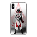 Дизайнерский силиконовый чехол для Iphone x10 Assassins Creed