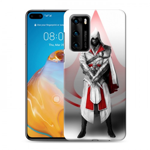 Дизайнерский силиконовый с усиленными углами чехол для Huawei P40 Assassins Creed