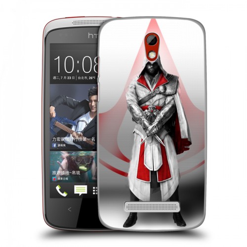Дизайнерский пластиковый чехол для HTC Desire 500 Assassins Creed