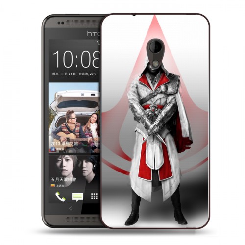 Дизайнерский пластиковый чехол для HTC Desire 700 Assassins Creed