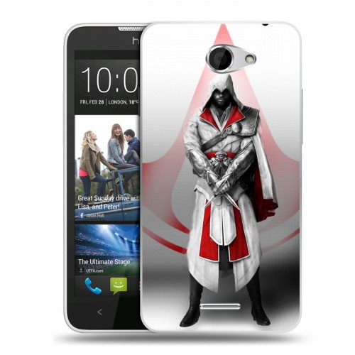 Дизайнерский пластиковый чехол для HTC Desire 516 Assassins Creed