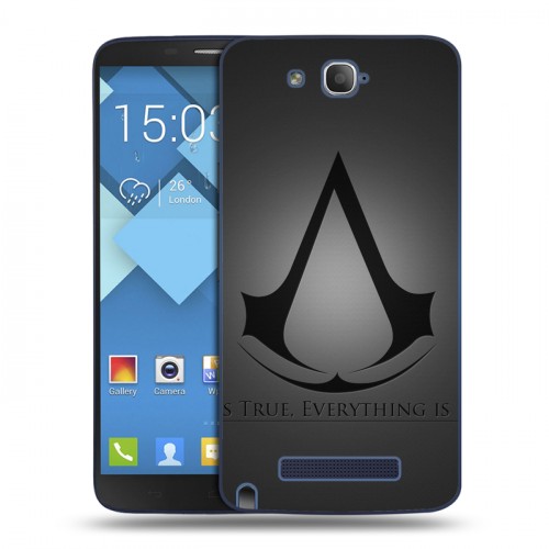 Дизайнерский пластиковый чехол для Alcatel One Touch Hero Assassins Creed