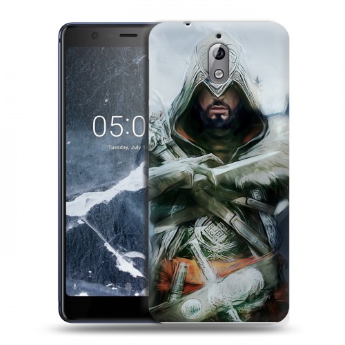 Дизайнерский силиконовый чехол для Nokia 3.1 Assassins Creed