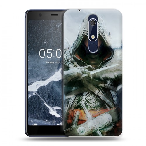 Дизайнерский пластиковый чехол для Nokia 5.1 Assassins Creed