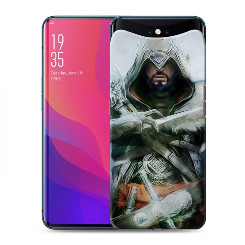 Дизайнерский силиконовый чехол для OPPO Find X Assassins Creed