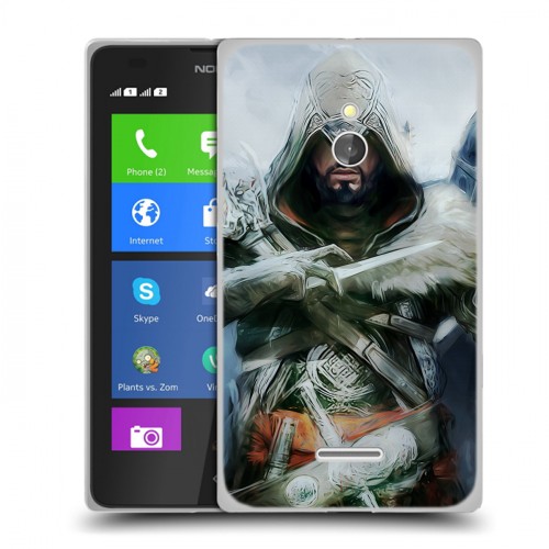 Дизайнерский силиконовый чехол для Nokia XL Assassins Creed