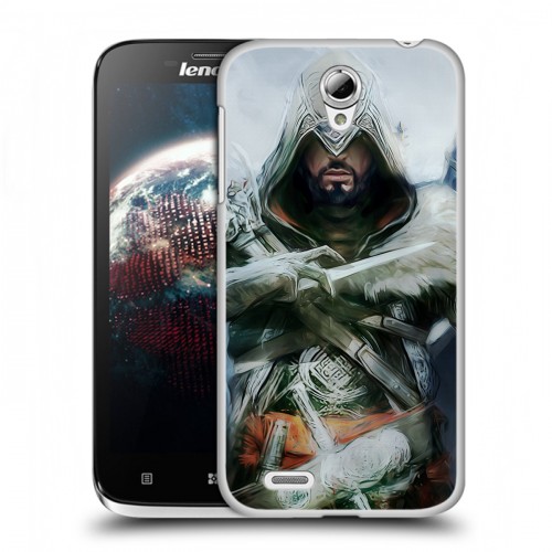 Дизайнерский пластиковый чехол для Lenovo A859 Ideaphone Assassins Creed