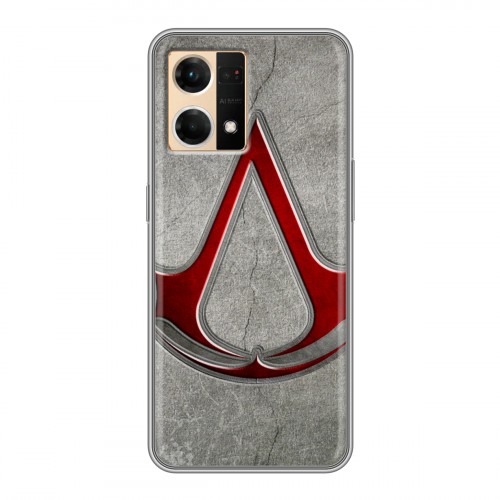 Дизайнерский силиконовый с усиленными углами чехол для OPPO Reno7 Assassins Creed