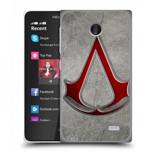 Дизайнерский пластиковый чехол для Nokia X Assassins Creed