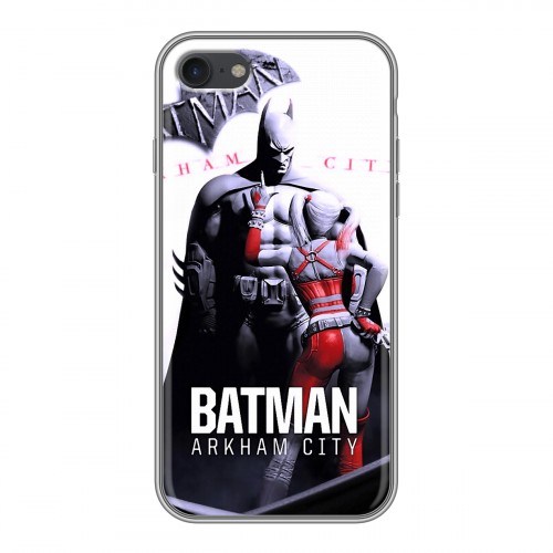 Дизайнерский силиконовый с усиленными углами чехол для Iphone 7 Batman игра