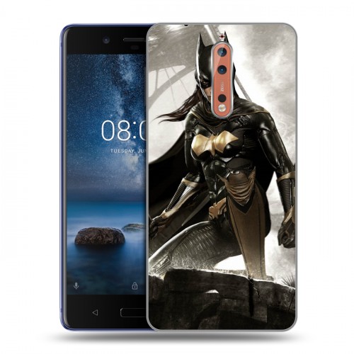 Дизайнерский пластиковый чехол для Nokia 8 Batman игра