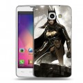 Дизайнерский пластиковый чехол для LG L60 Batman игра