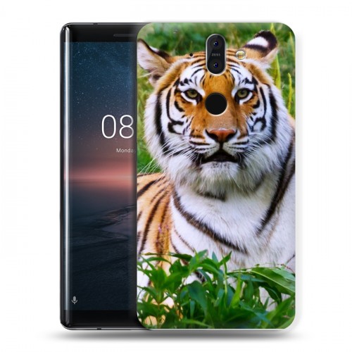 Дизайнерский силиконовый чехол для Nokia 8 Sirocco Тигры