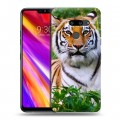 Дизайнерский пластиковый чехол для LG G8 ThinQ Тигры