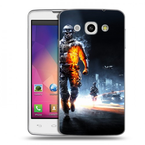 Дизайнерский пластиковый чехол для LG L60 Battlefield