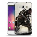 Дизайнерский пластиковый чехол для LG L60 Call of duty