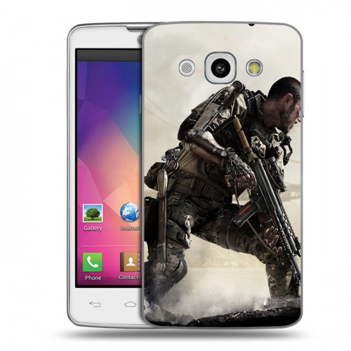 Дизайнерский пластиковый чехол для LG L60 Call of duty