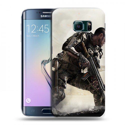 Дизайнерский пластиковый чехол для Samsung Galaxy S6 Edge Call of duty