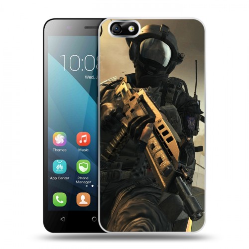 Дизайнерский пластиковый чехол для Huawei Honor 4X Call of duty