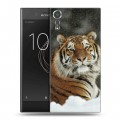 Дизайнерский пластиковый чехол для Sony Xperia XZs Тигры