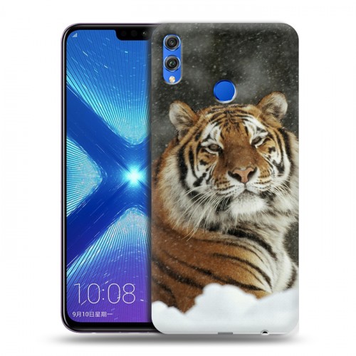 Дизайнерский силиконовый чехол для Huawei Honor 8X Тигры