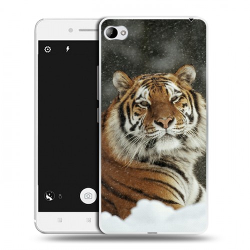 Дизайнерский пластиковый чехол для Lenovo S90 Тигры