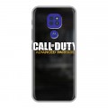 Дизайнерский силиконовый чехол для Motorola Moto G9 Play Call of duty
