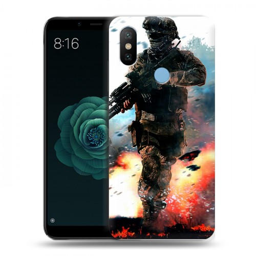 Дизайнерский силиконовый чехол для Xiaomi Mi A2 Call of duty