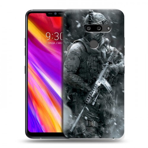 Дизайнерский пластиковый чехол для LG G8 ThinQ Call of duty