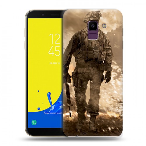 Дизайнерский пластиковый чехол для Samsung Galaxy J6 Call of duty