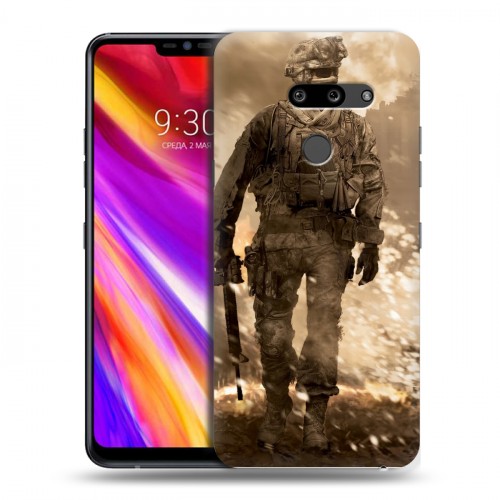 Дизайнерский пластиковый чехол для LG G8 ThinQ Call of duty