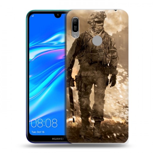 Дизайнерский пластиковый чехол для Huawei Y6 (2019) Call of duty