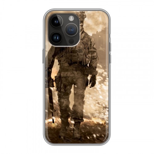 Дизайнерский пластиковый чехол для Iphone 14 Pro Max Call of duty