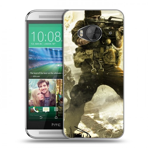 Дизайнерский силиконовый чехол для HTC One ME Call of duty