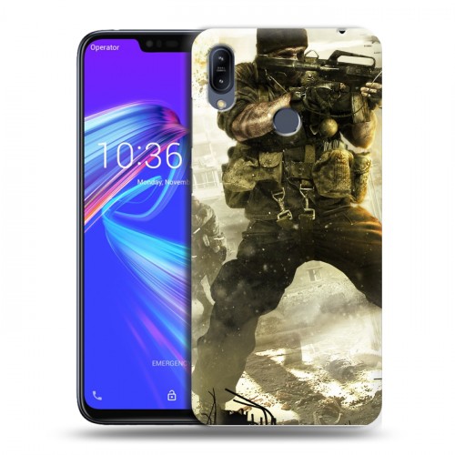 Дизайнерский силиконовый с усиленными углами чехол для ASUS ZenFone Max M2 Call of duty