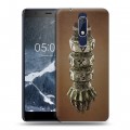 Дизайнерский пластиковый чехол для Nokia 5.1 Dark souls