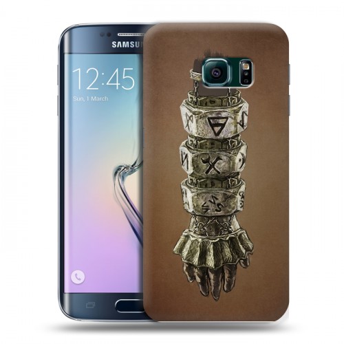 Дизайнерский пластиковый чехол для Samsung Galaxy S6 Edge Dark souls